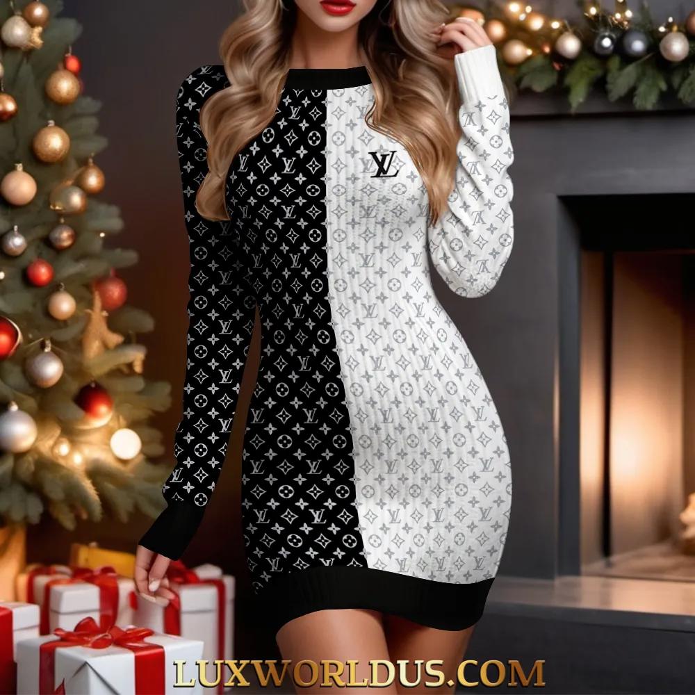 Louis Vuitton Monogram Sweater Dress and Chic Christmas Edition