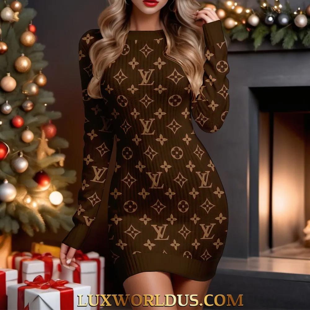 Louis Vuitton Monogram Sweater Dress Chic & Cozy