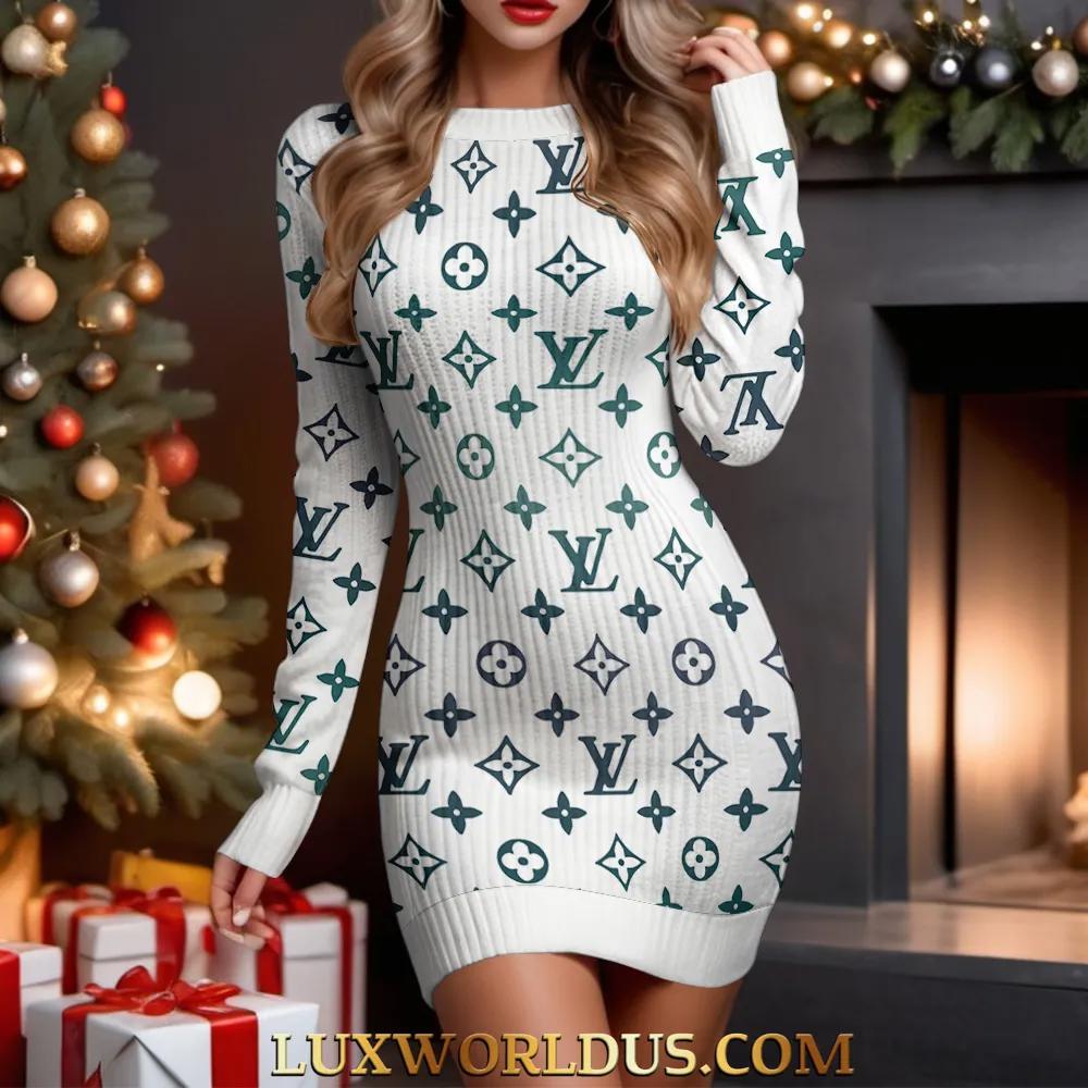 Louis Vuitton Monogram Sweater Dress – Statement Luxe Look