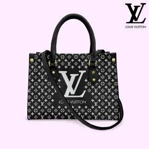 Louis Vuitton Monogram Tote Black and Luxurious Shoulder Bag