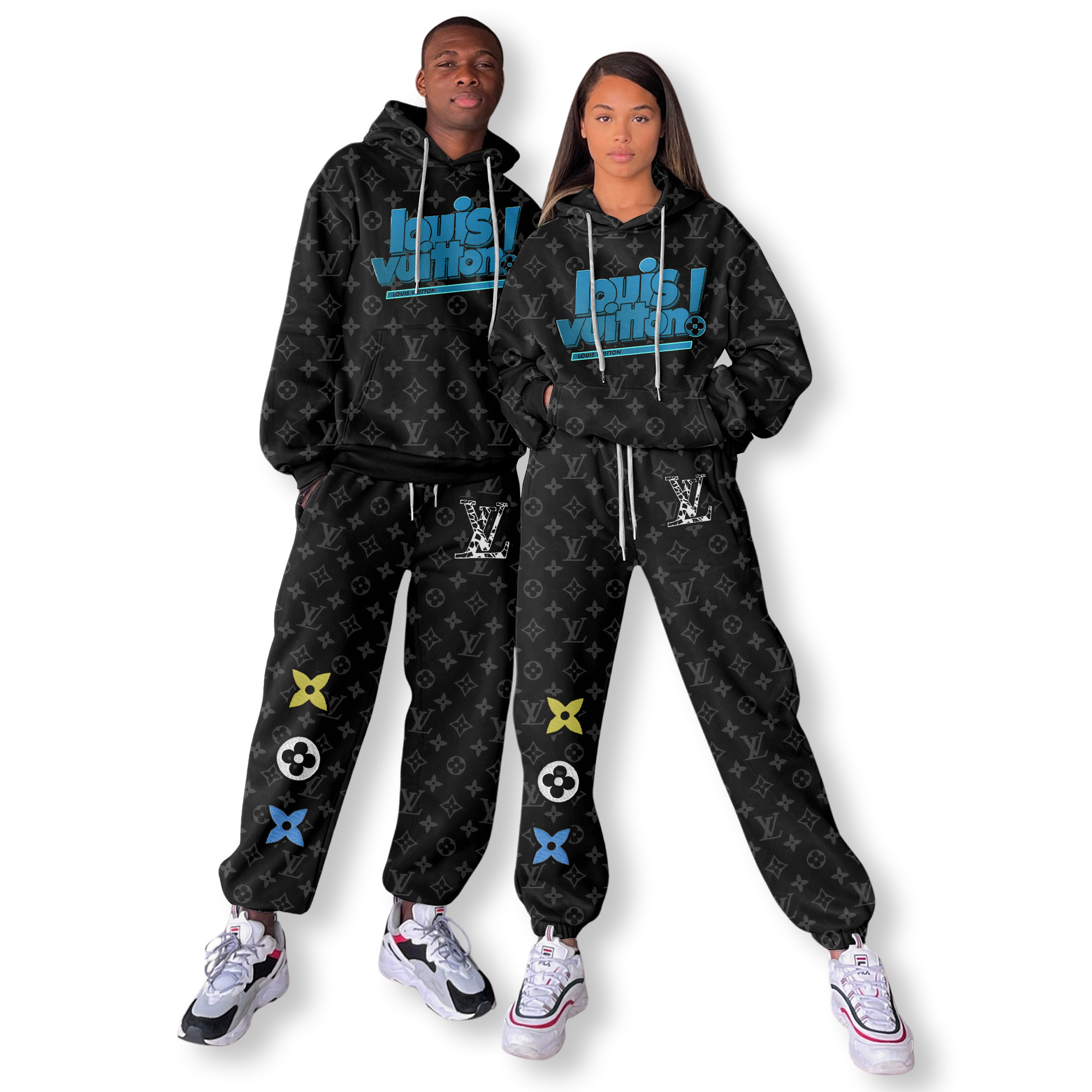 Louis Vuitton Monogram Tracksuit Set Bold Streetwear