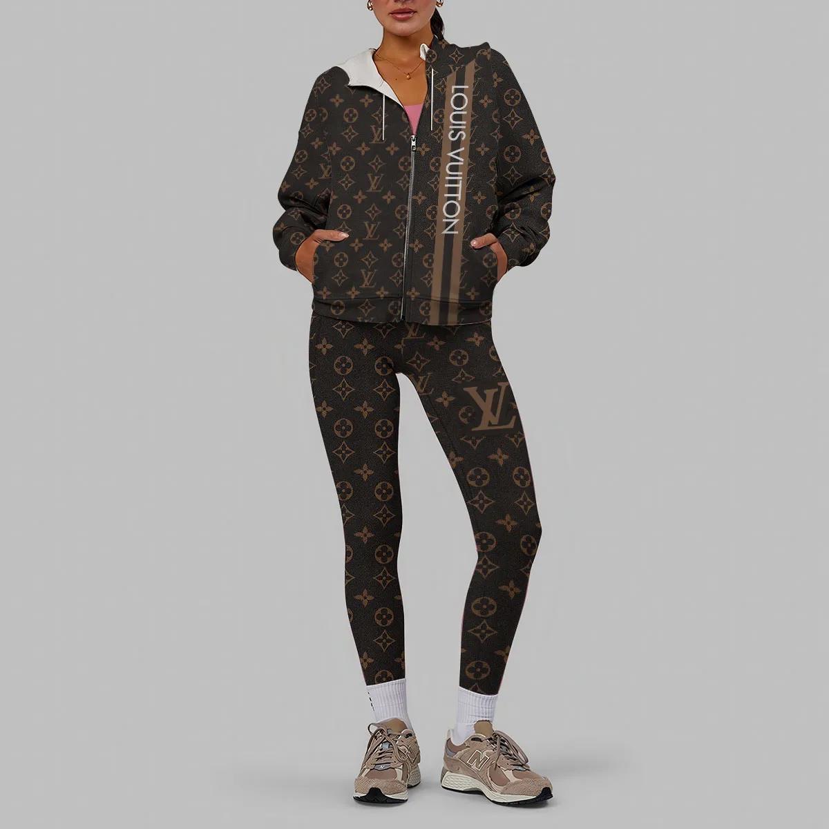 Louis Vuitton Monogram Tracksuit Set Chic Minimalist