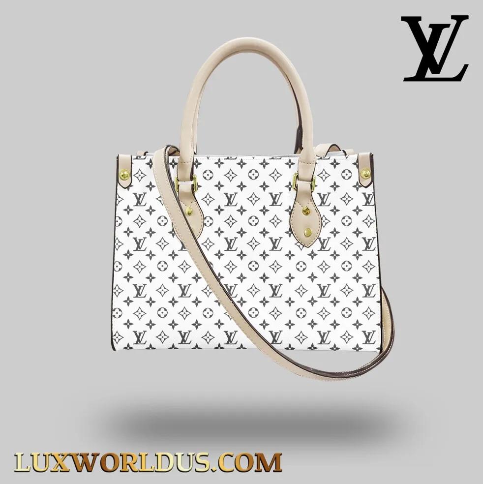 Louis Vuitton Monogram White Tote Bag
