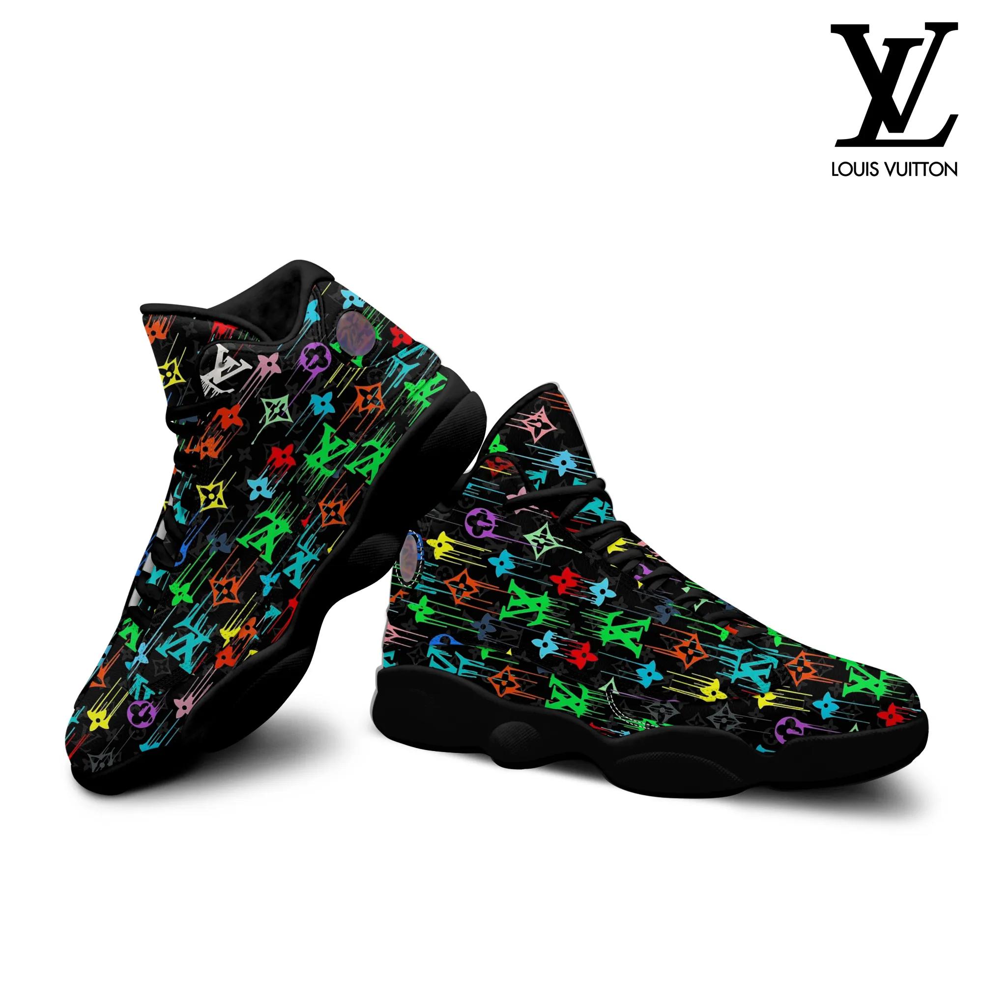 Louis Vuitton Multicolor Air Jordan 13 Sneakers