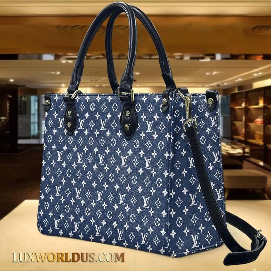 Louis Vuitton Navy Monogram Tote