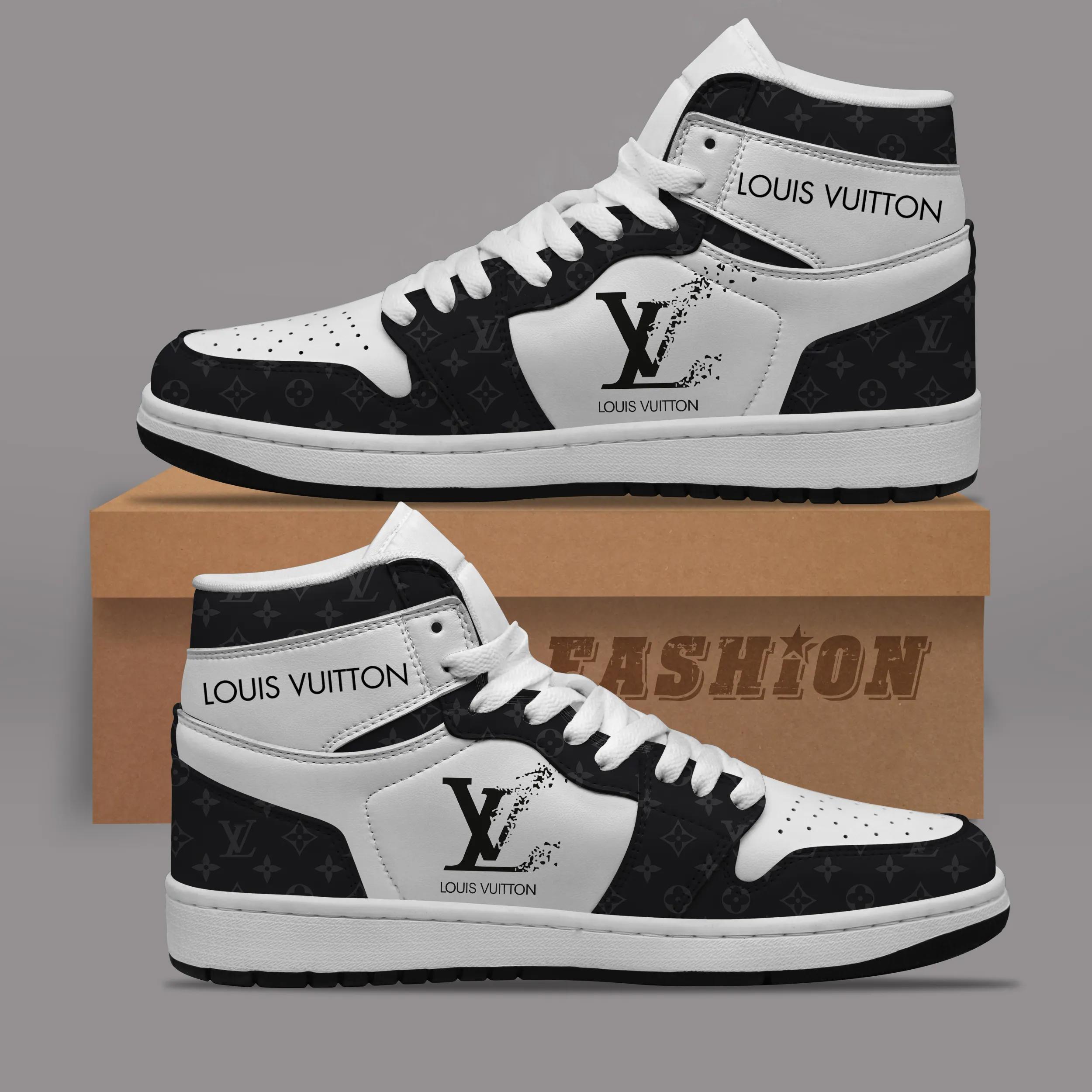 Louis Vuitton Premium Air Jordan 1 High Top Sneakers