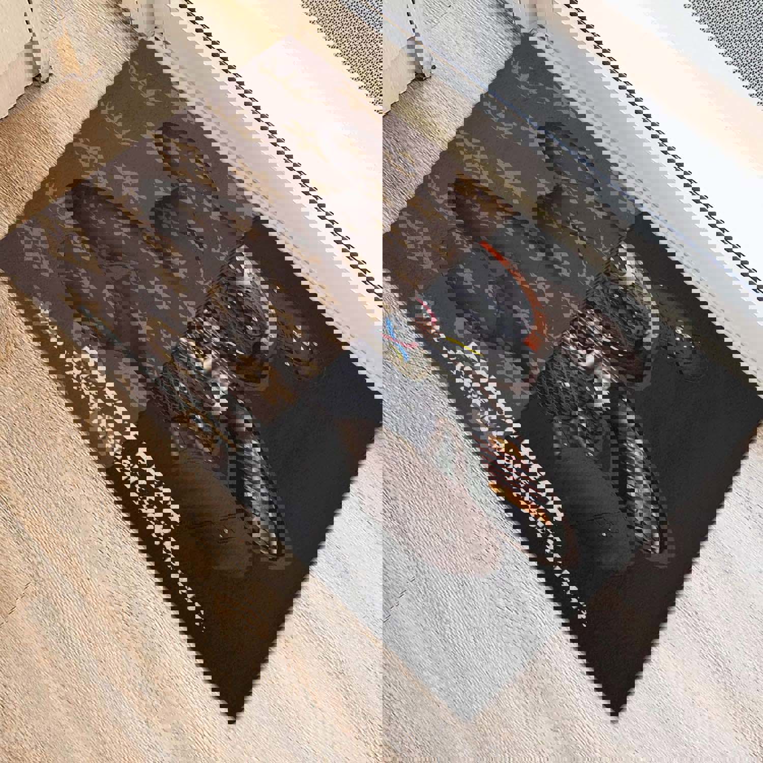 Louis Vuitton Robot Bear Fleece Doormat Luxe Statement Piece