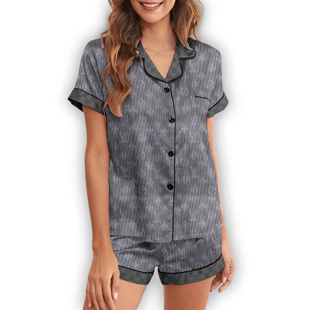 Louis Vuitton Silk Button-Down Pajamas Short Set - Luxe Edition