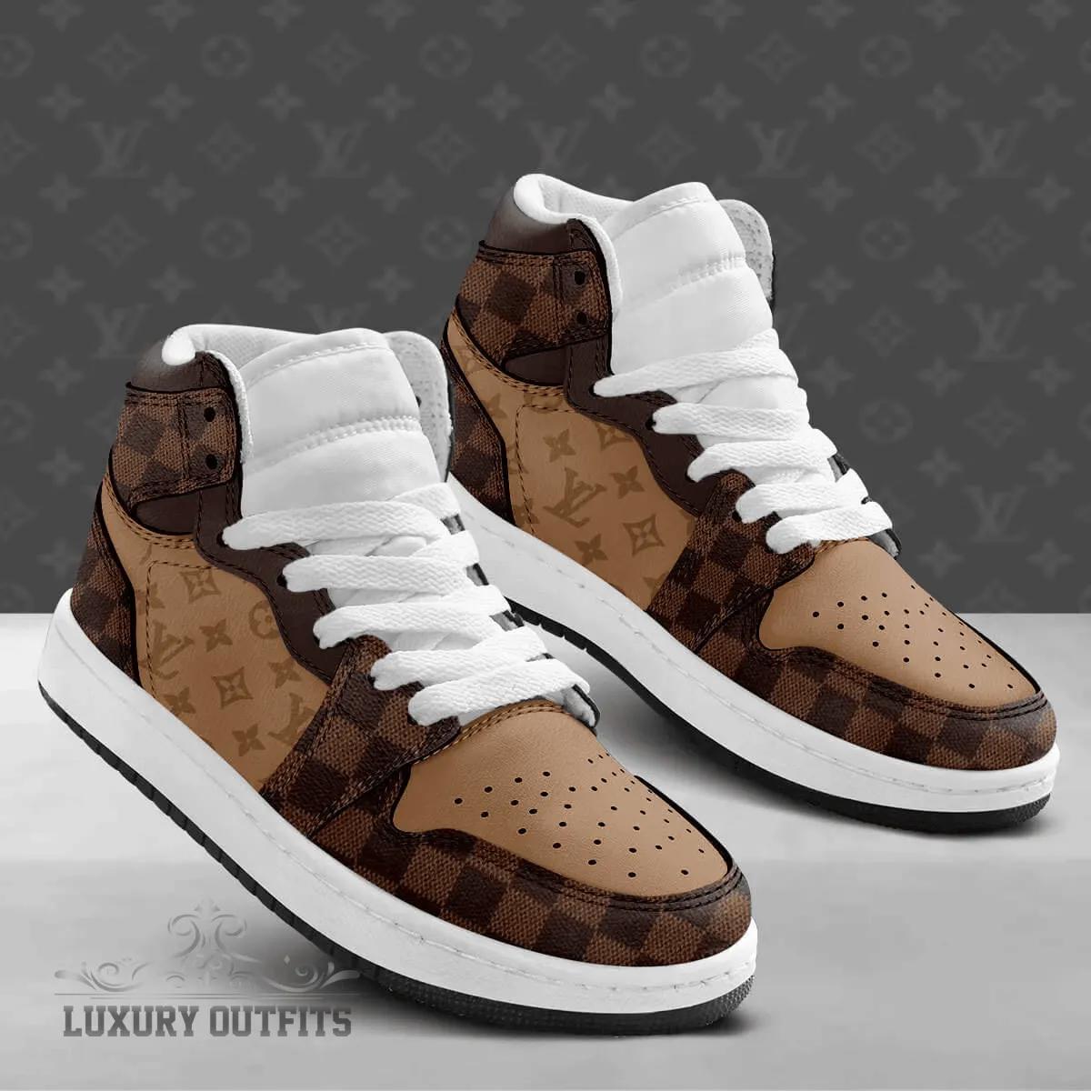 Louis Vuitton Statement Air Jordan 1 High Top Sneakers