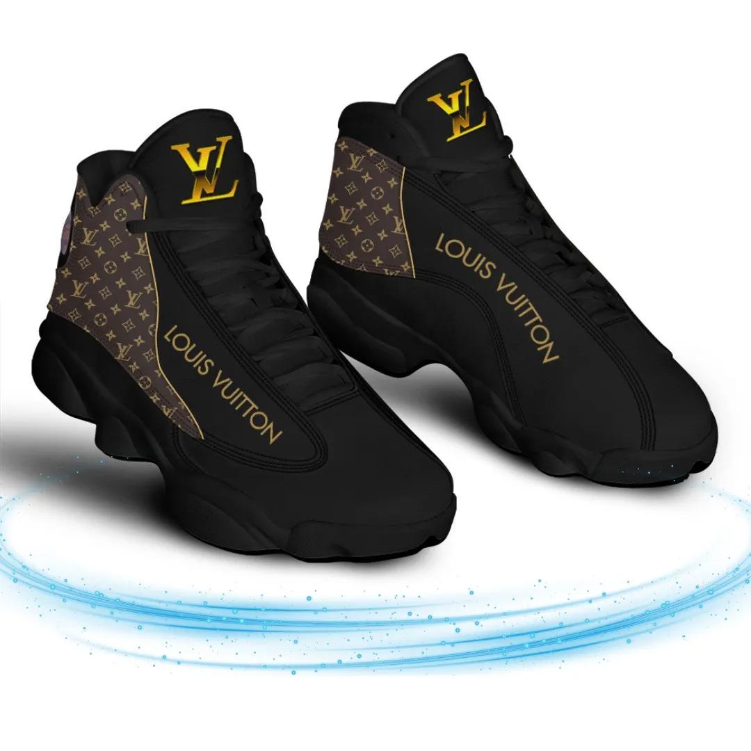 Louis Vuitton Statement Black Jordan 13 Sneaker