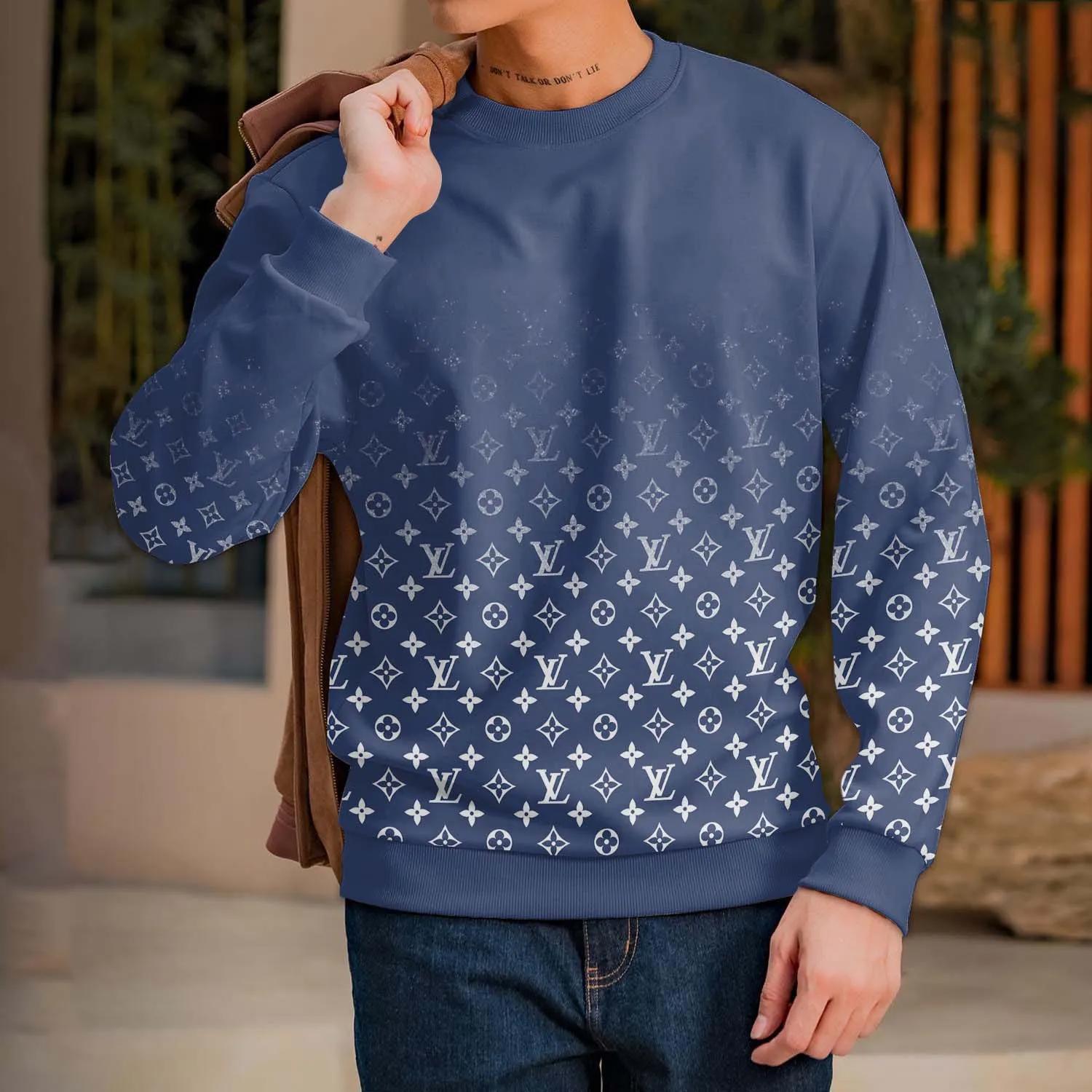 Louis Vuitton Statement Blue Ombre Sweater