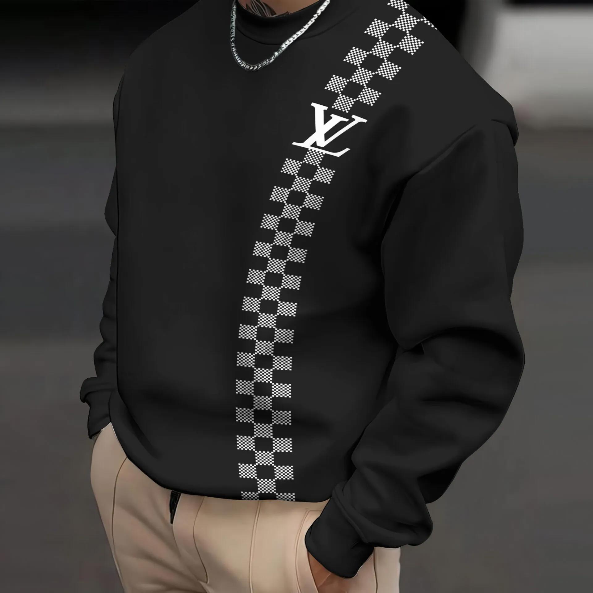 Louis Vuitton Statement Checkered Crewneck Sweater
