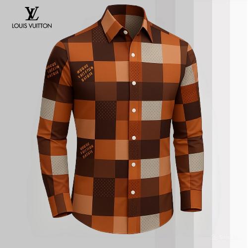 Louis Vuitton Statement Checkered Long Sleeves Shirt
