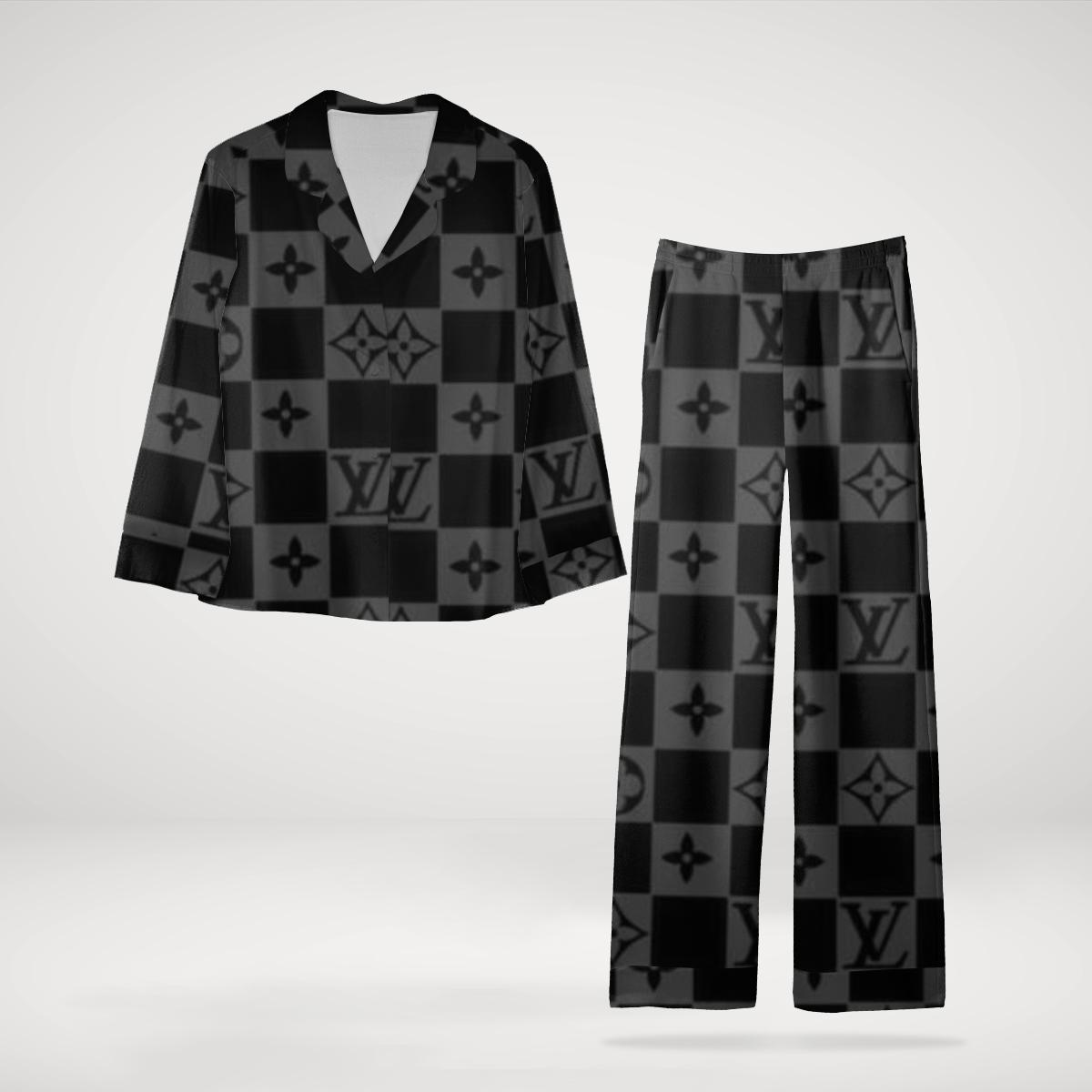 Louis Vuitton Statement Checkered Loungewear Set