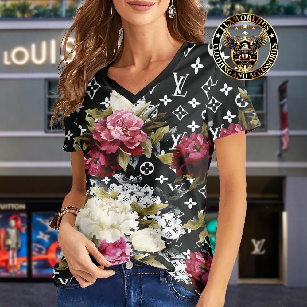Louis Vuitton Statement Floral Print T-shirt