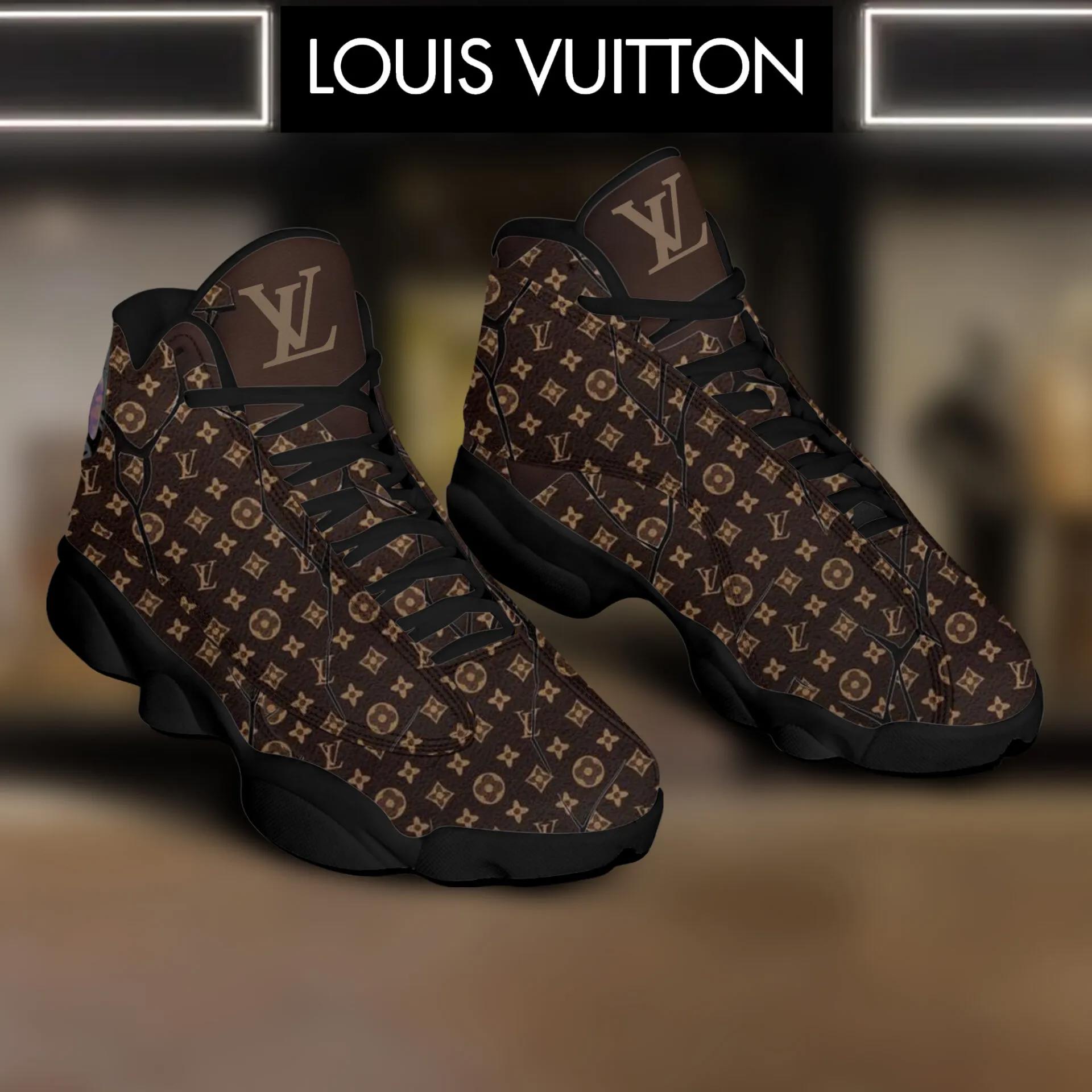 Louis Vuitton Statement Jordan 13 Sneaker High-top Brown Luxury