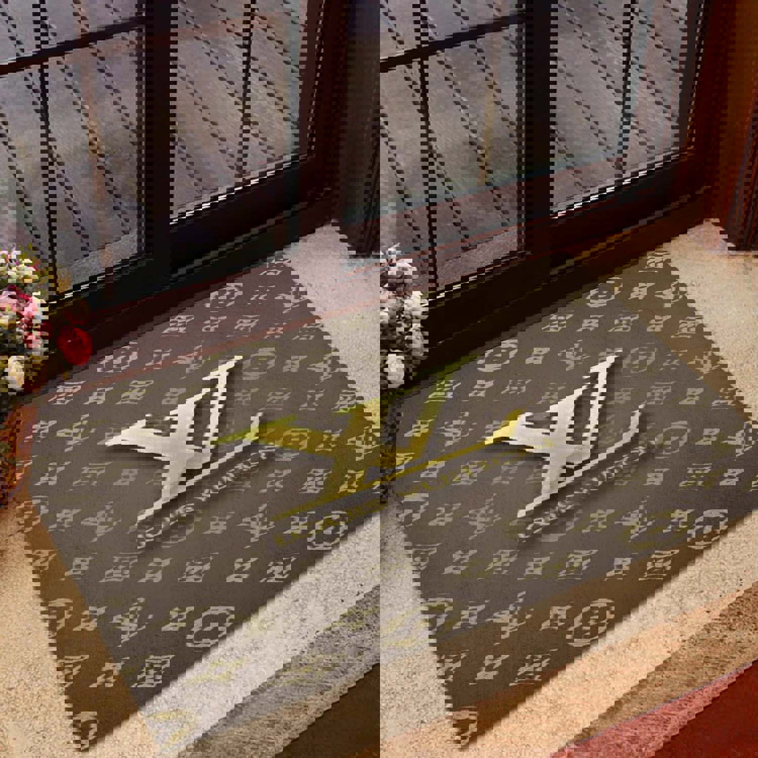 Louis Vuitton Statement Luxury Fleece Doormat