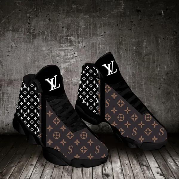 Louis Vuitton Statement Monogram Jordan 13 Sneaker High-Top Boots