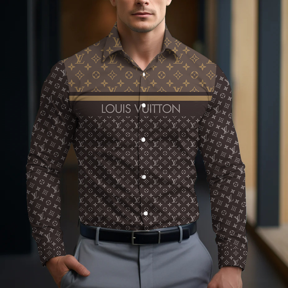 Louis Vuitton Statement Monogram Long Sleeves Shirt