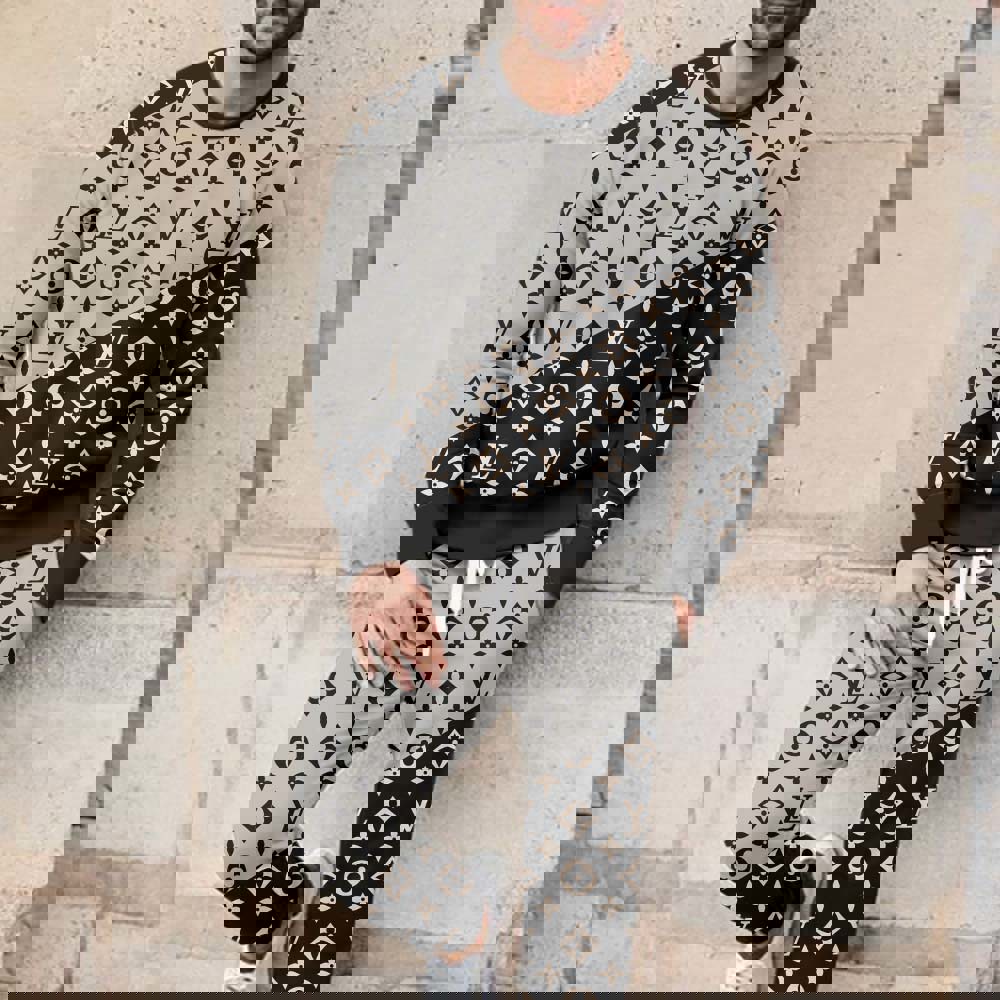 Louis Vuitton Statement Monogram Sweater And Pants Set