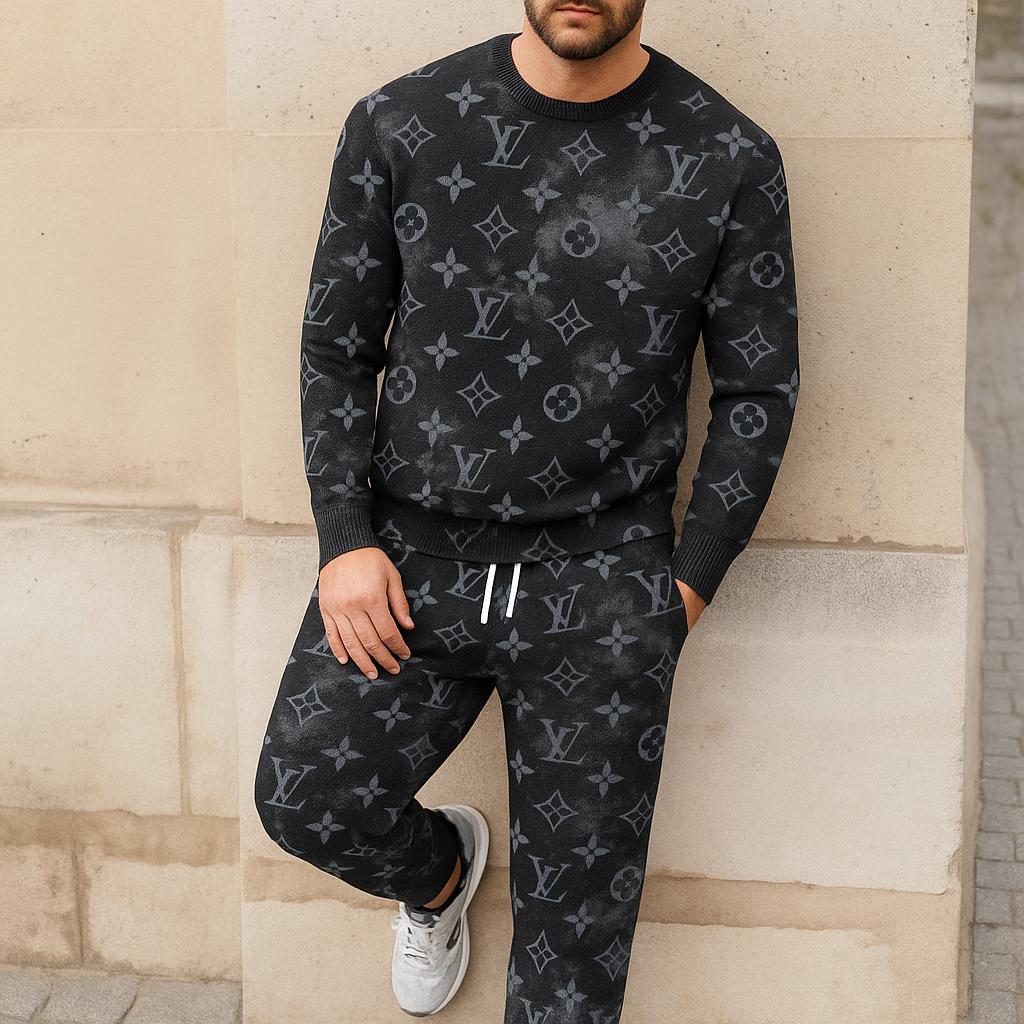 Louis Vuitton Statement Monogram Sweater And Pants Set