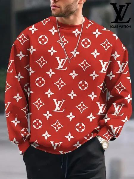 Louis Vuitton Statement Monogram Sweatshirt in Red