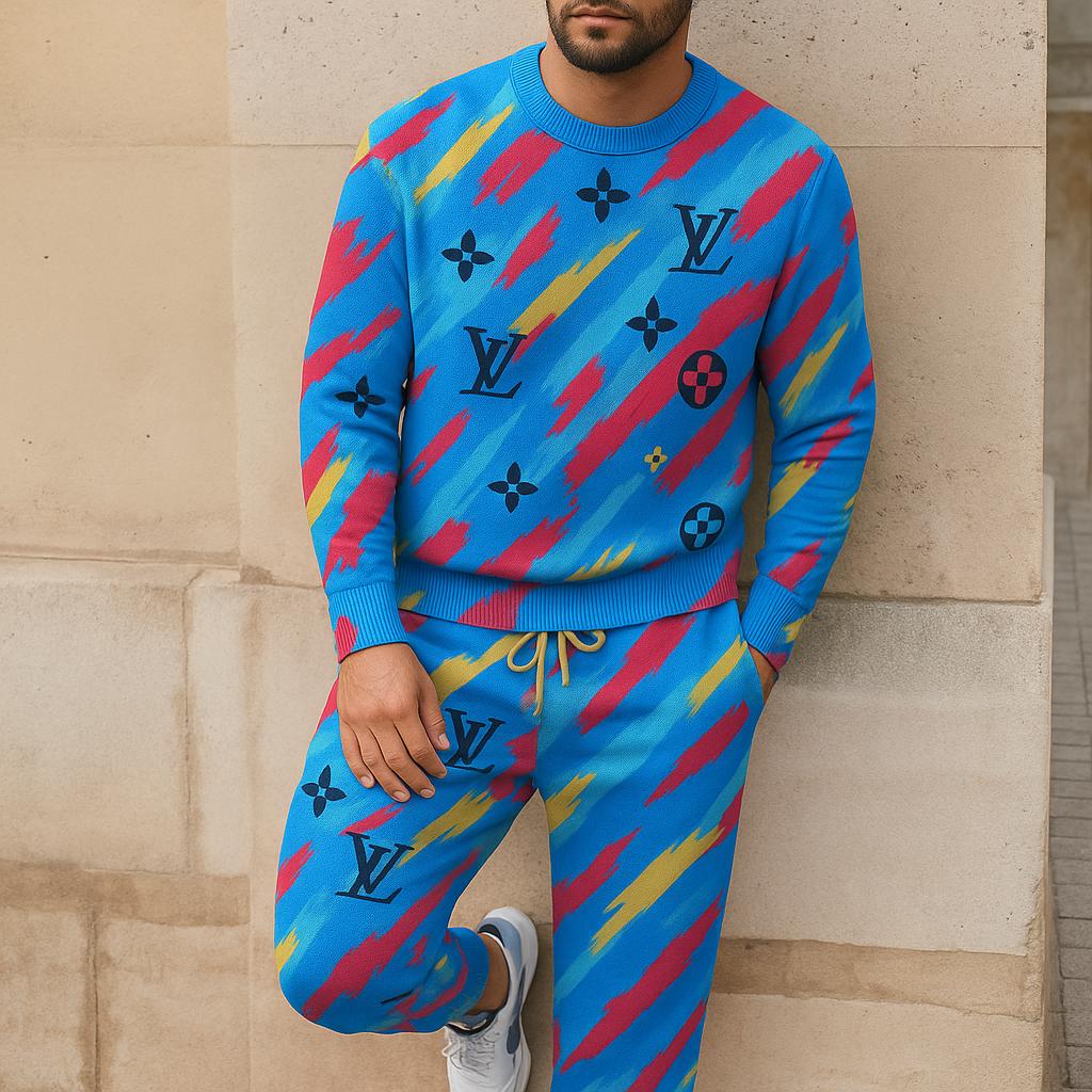 Louis Vuitton Statement Sweater And Pants Set | Bold & Chic