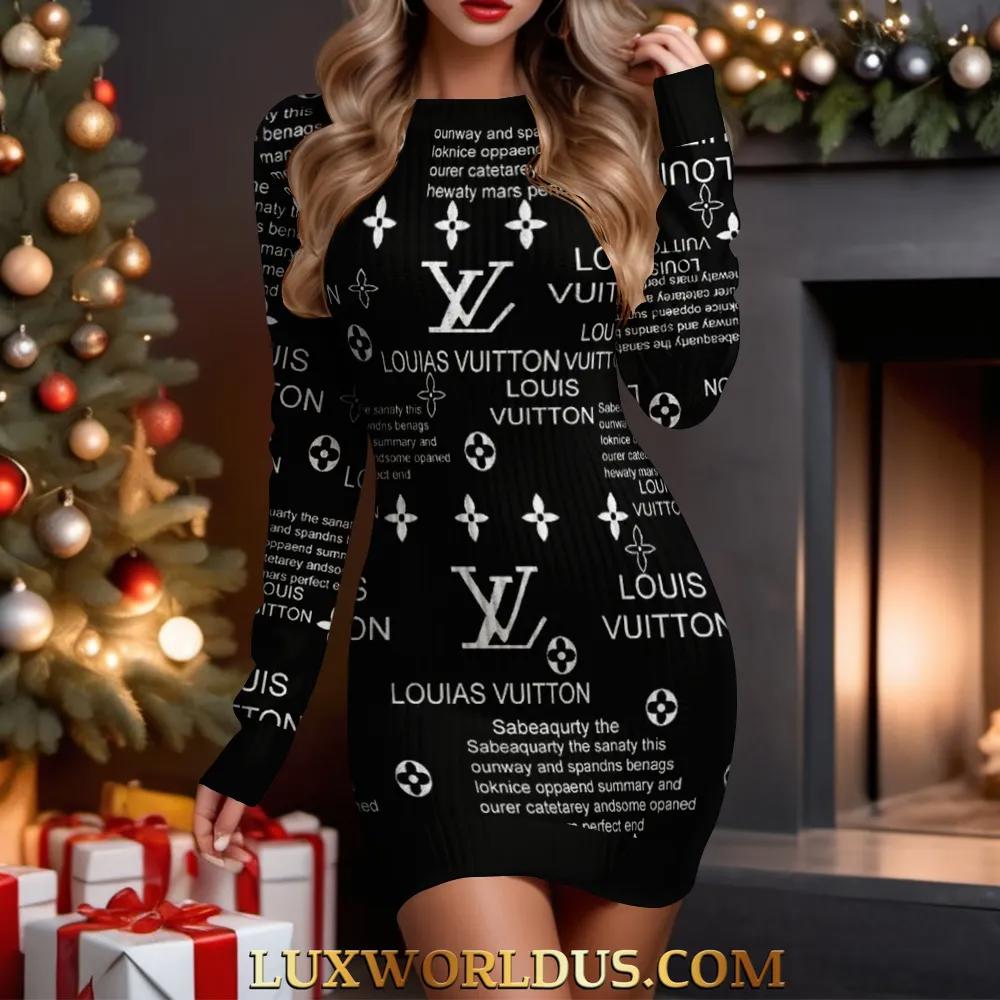Louis Vuitton Statement Sweater dress Black Edition