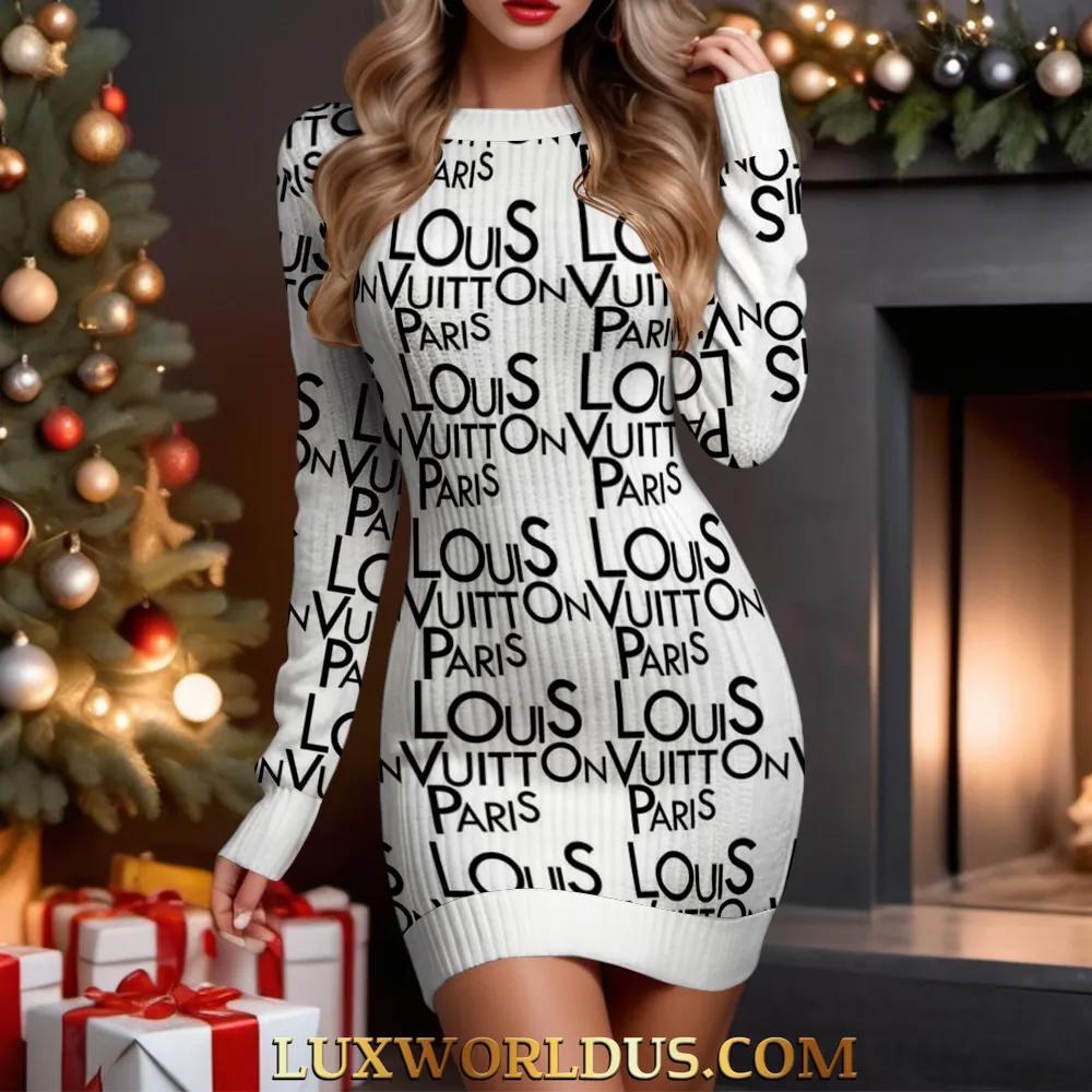 Louis Vuitton Statement Sweater Dress Edgy Luxe