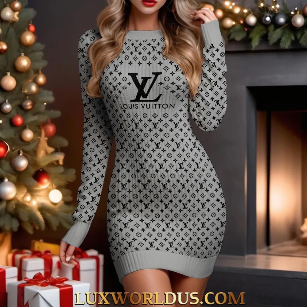 Louis Vuitton Statement Sweater Dress | Modern Chic Handcrafted Knitwear