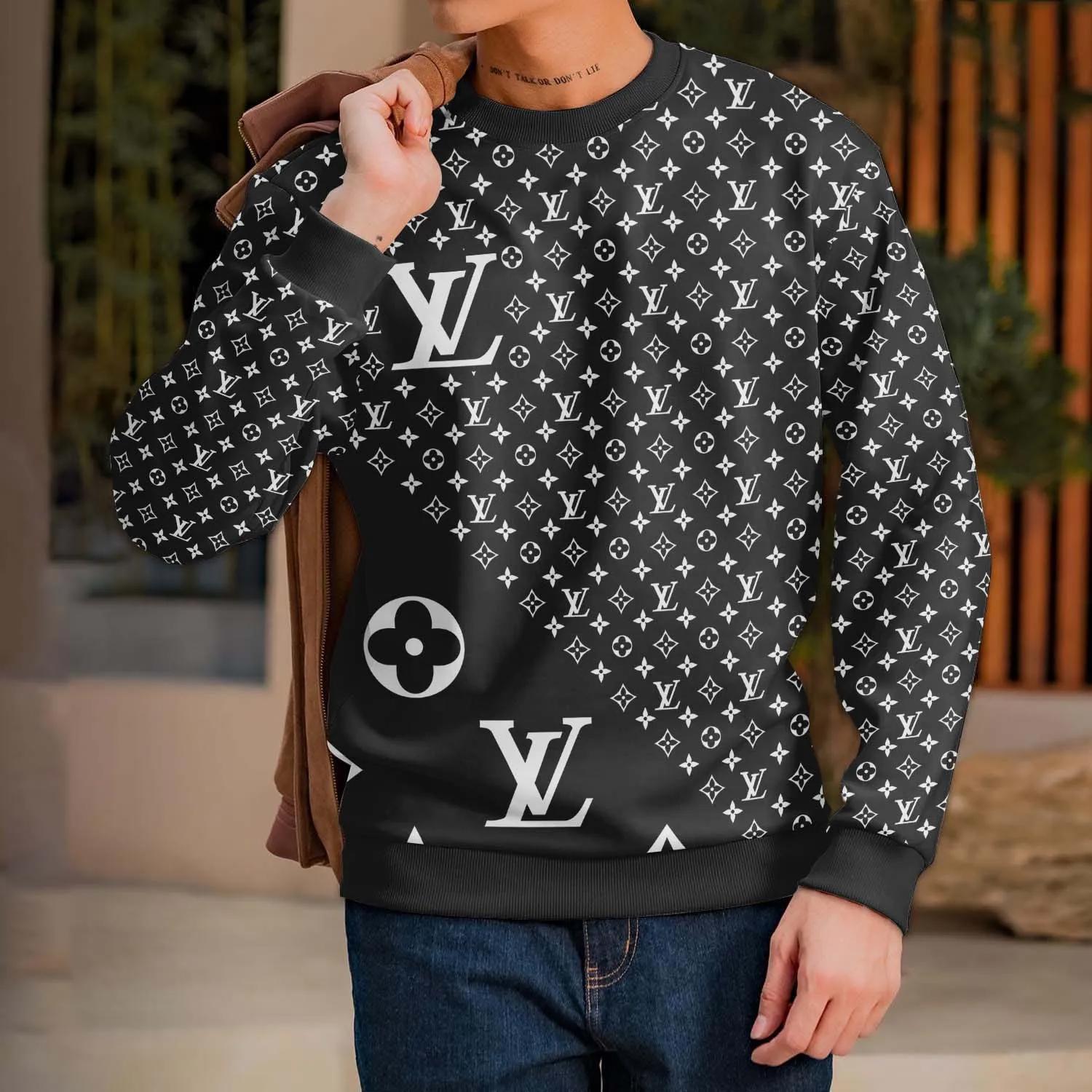 Louis Vuitton Statement Sweater Iconic Monogram Print