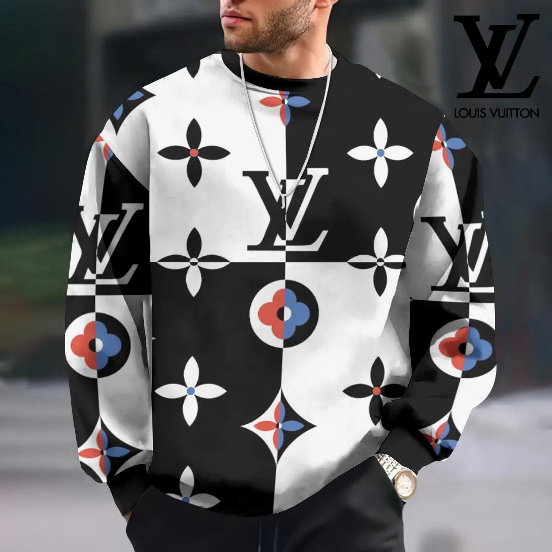 Louis Vuitton Statement Sweatshirt Edgy Monogram Print