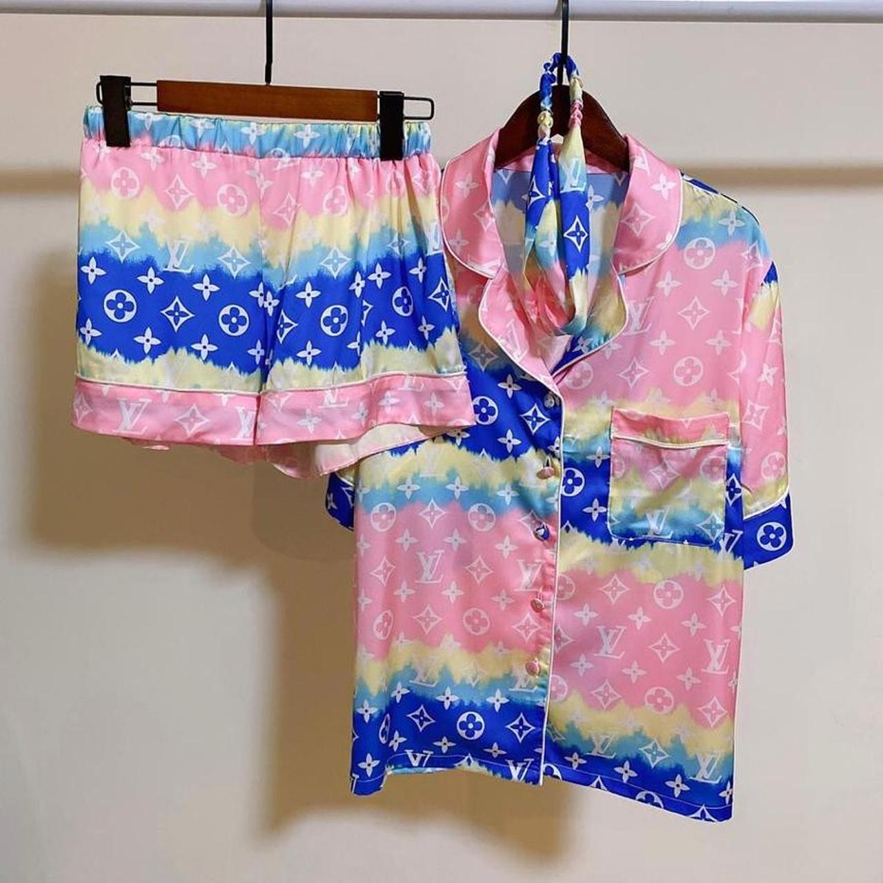 Louis Vuitton Tie-Dye Pajama Set with Monogram Iconic Loungewear