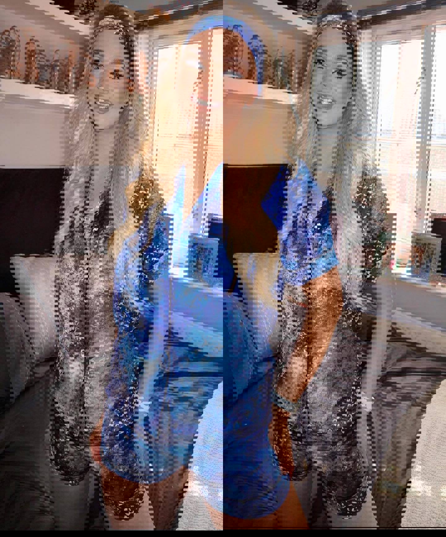 Louis Vuitton Tie Dye Silk Lounge Set