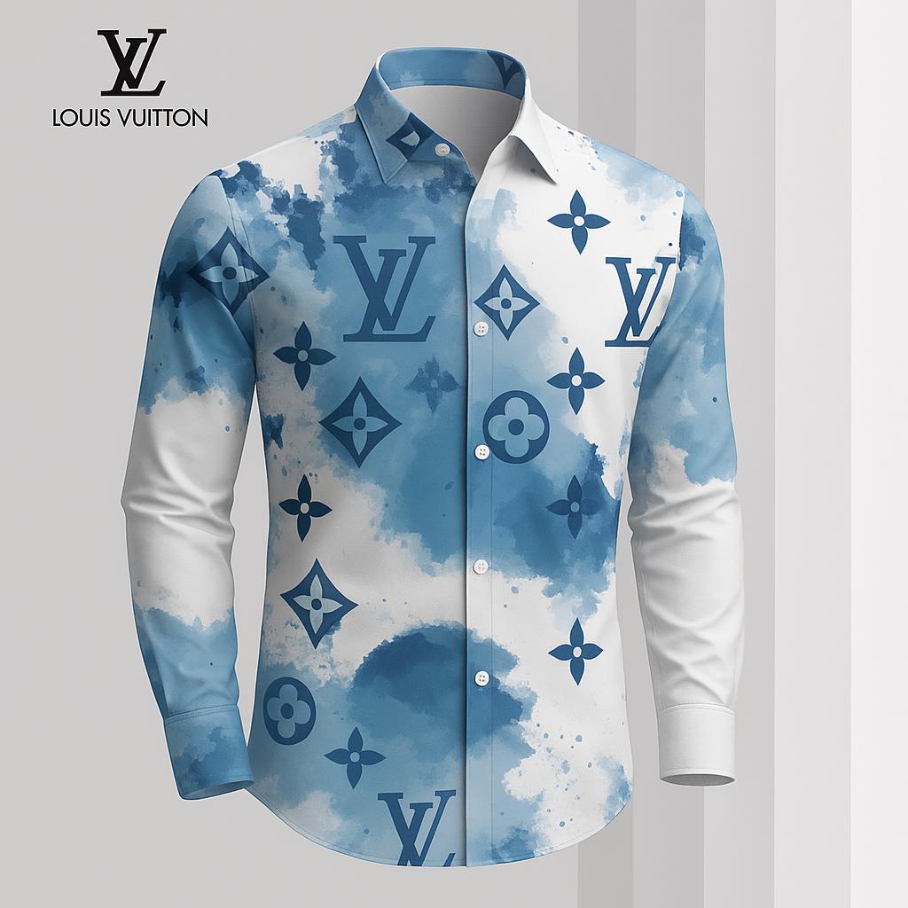 Louis Vuitton Watercolor Monogram Long Sleeves Shirt