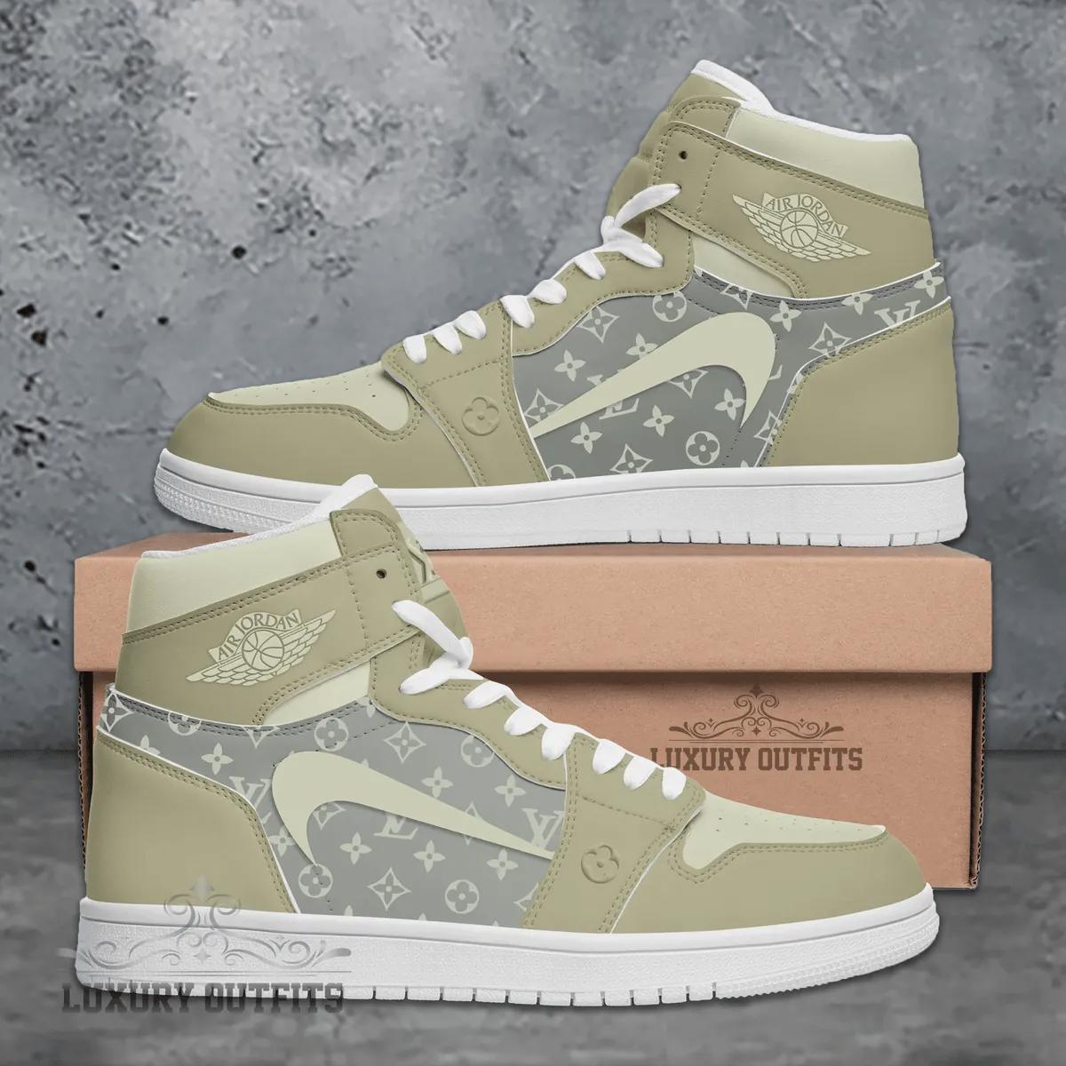 Louis Vuitton x Air Jordan 1 Olive Luxe Sneaker