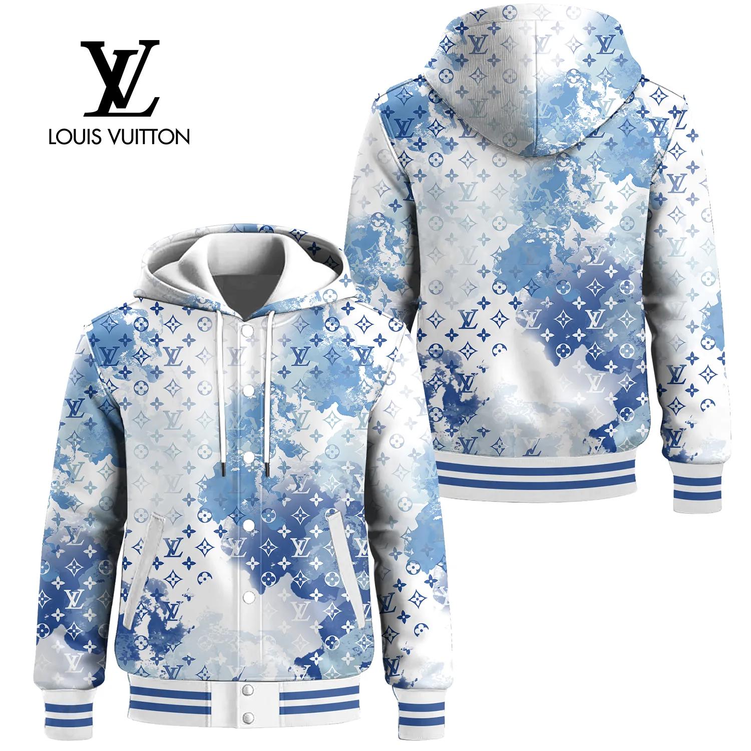 Louis Vuitton's Bold Blue Monogram Hoodie Jacket