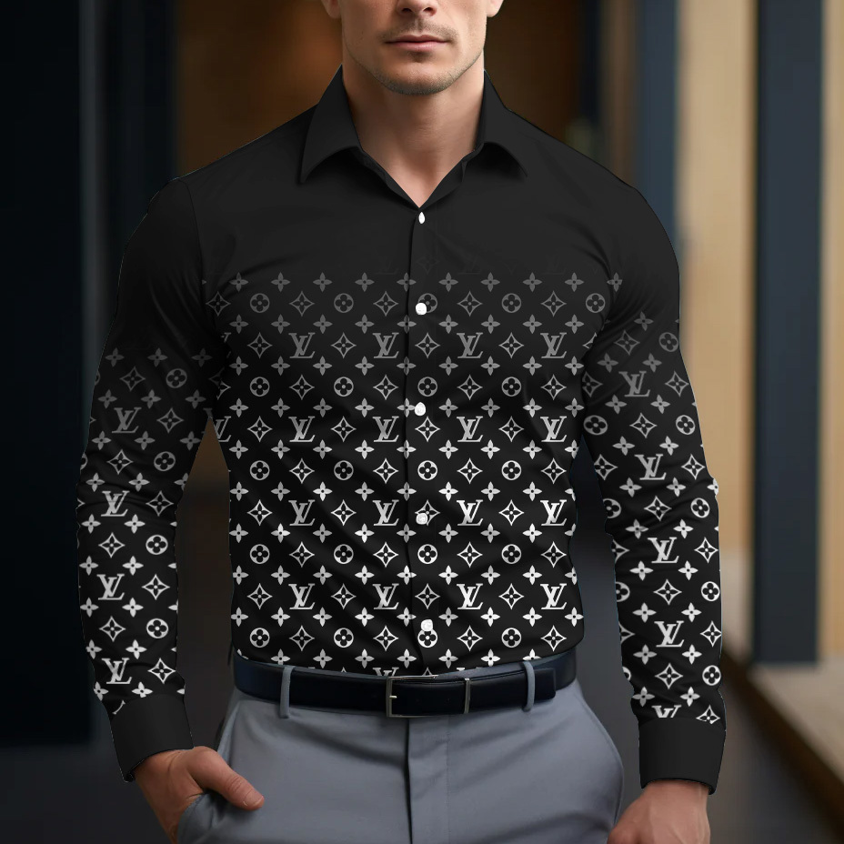 Louis Vuitton's Iconic Monogram Long Sleeves Shirt - Modern Luxury Statement