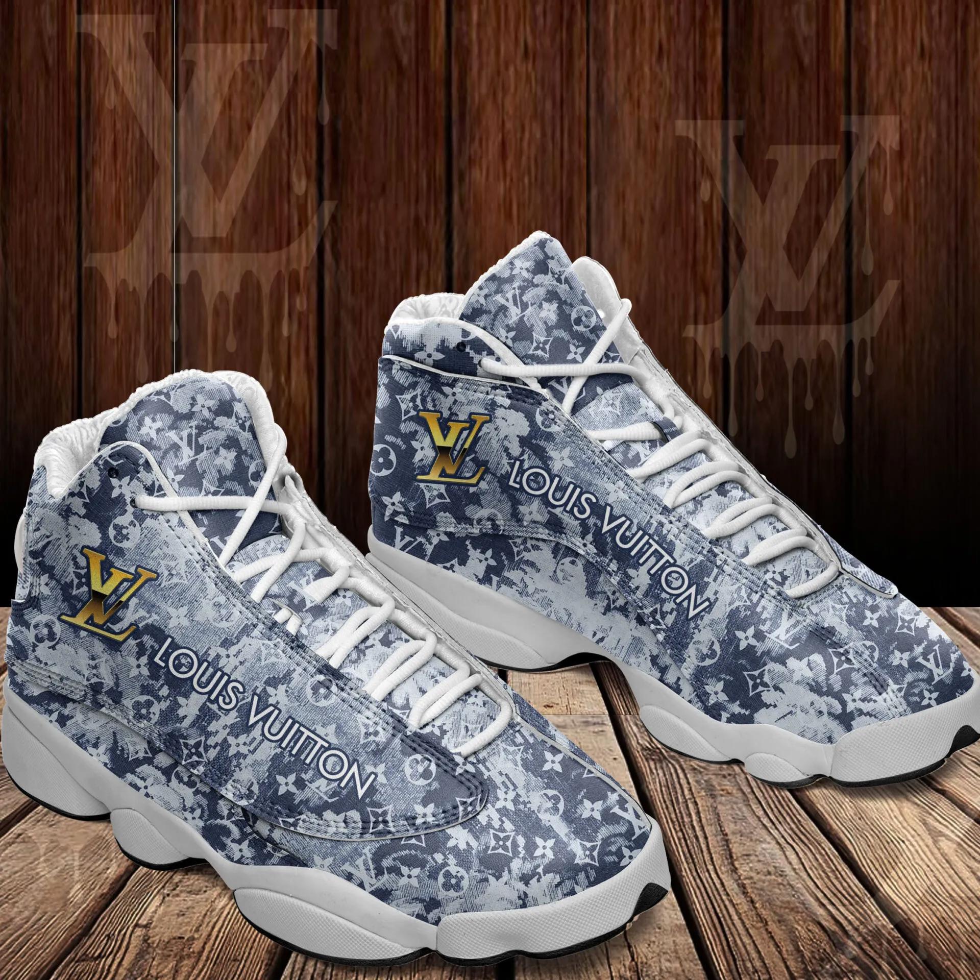 Louis Vuitton's Luxe Denim Jordan 13 Sneaker - Statement Piece for Collectors