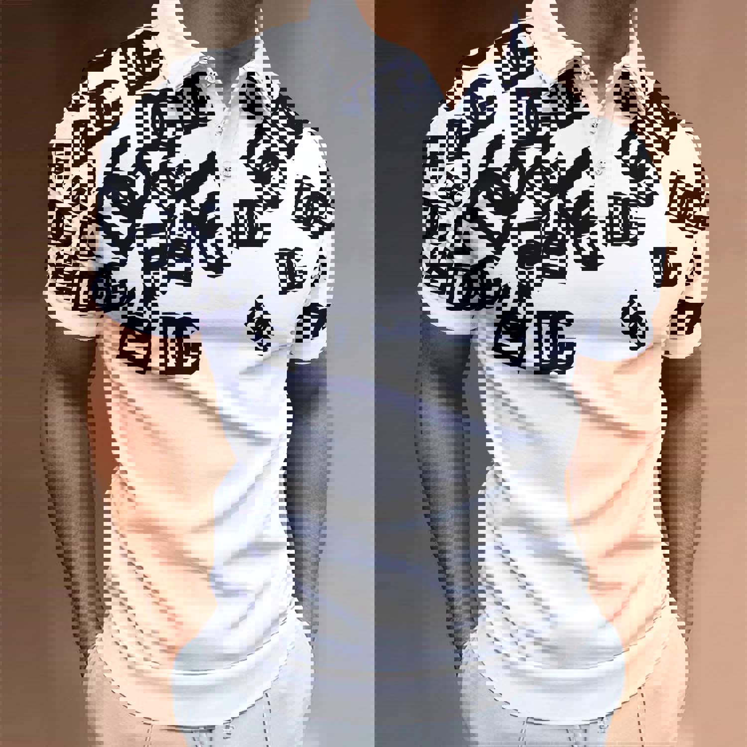 Luxury Statement Polo with DG Monogram Print