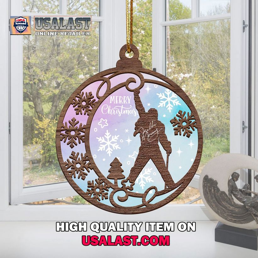 Merry Christmas Statement Ornament Bold and Handcrafted