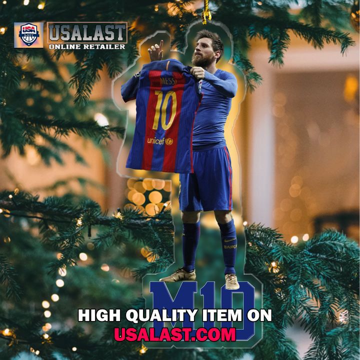 Messi Jersey Ornament Blue Statement Piece