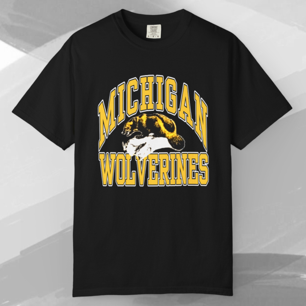 Michigan Wolverines Bold Statement T-Shirt 3D