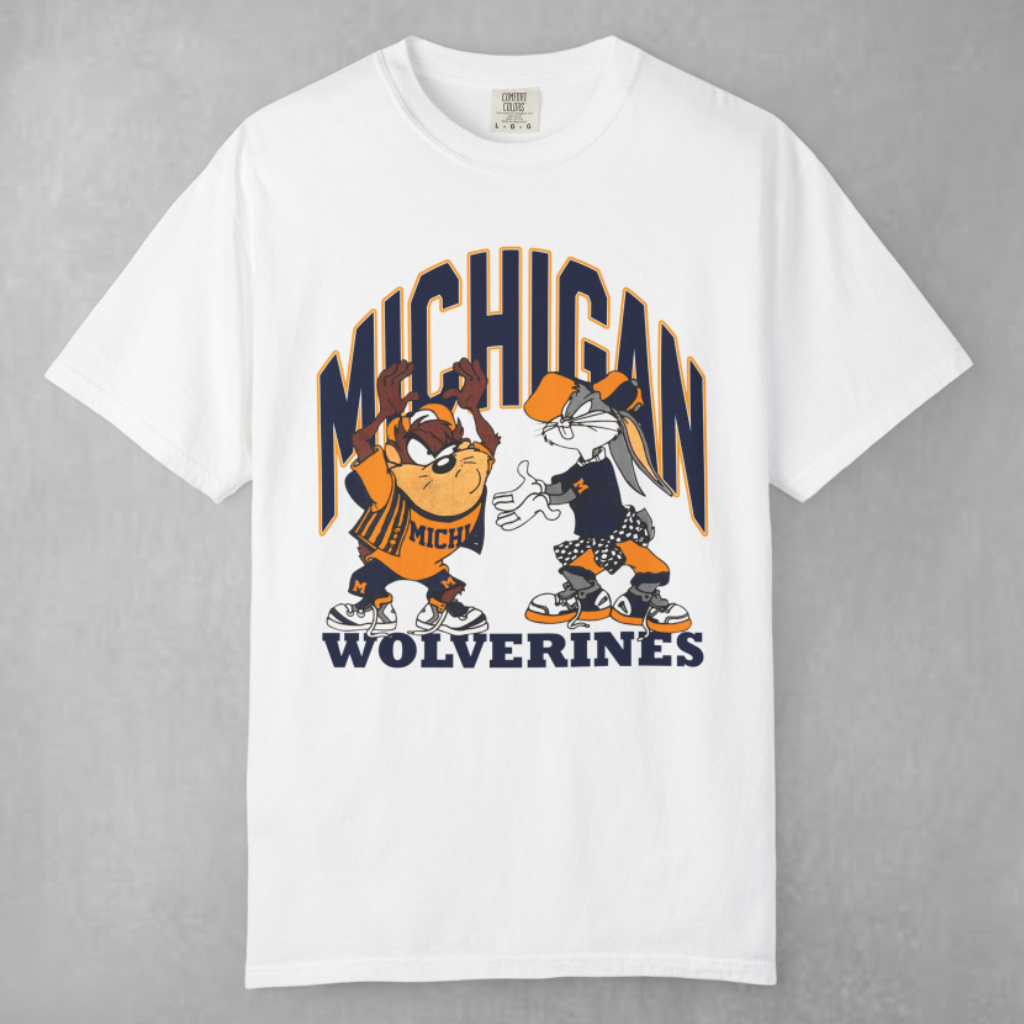 Michigan Wolverines x Looney Tunes T-Shirt 3D | Chic and Unique