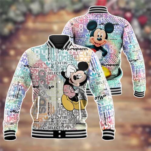 Mickey Mouse Art Print Varsity Jacket by MicroPacer
