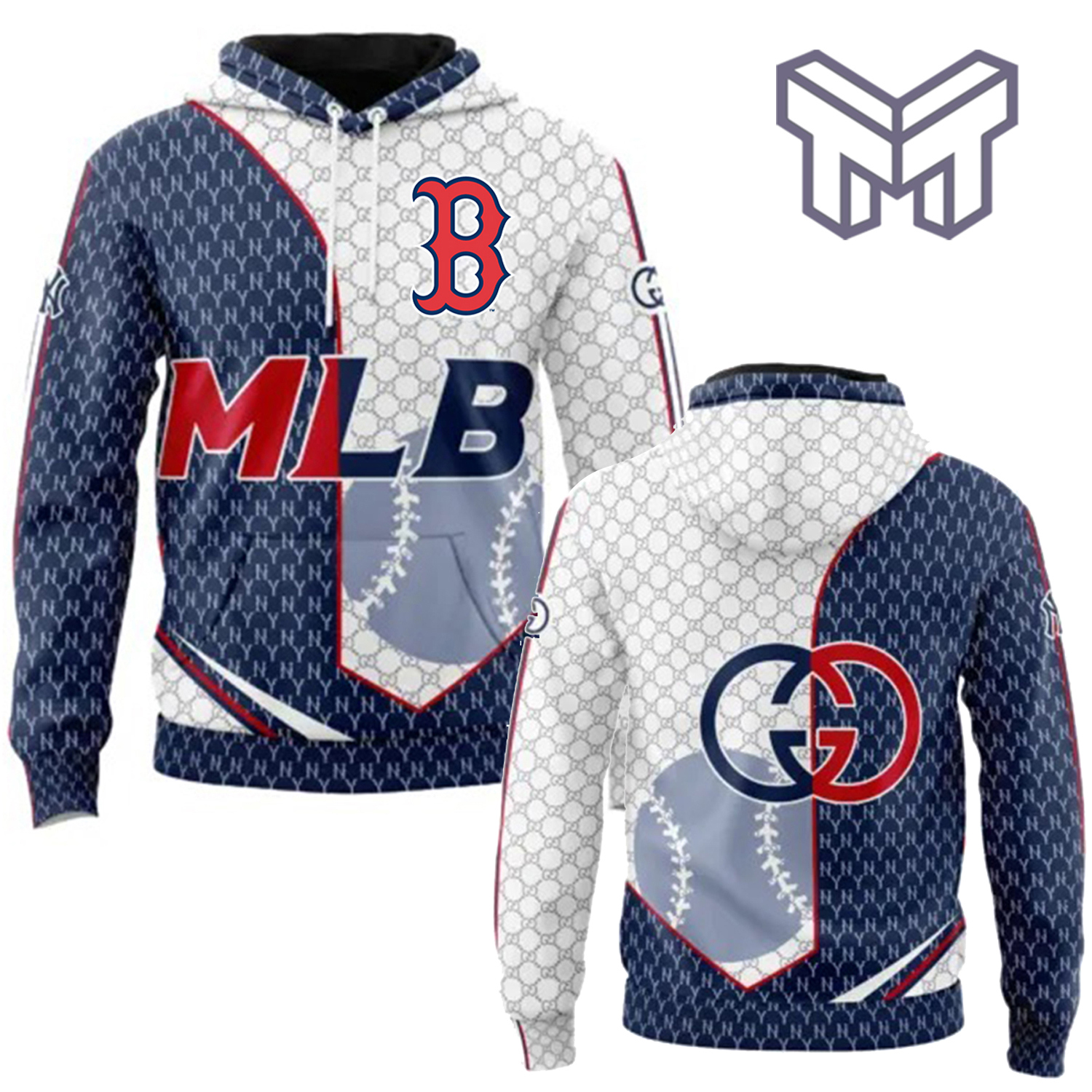 MLB and Gucci Hoodie 3D Luxury Edition