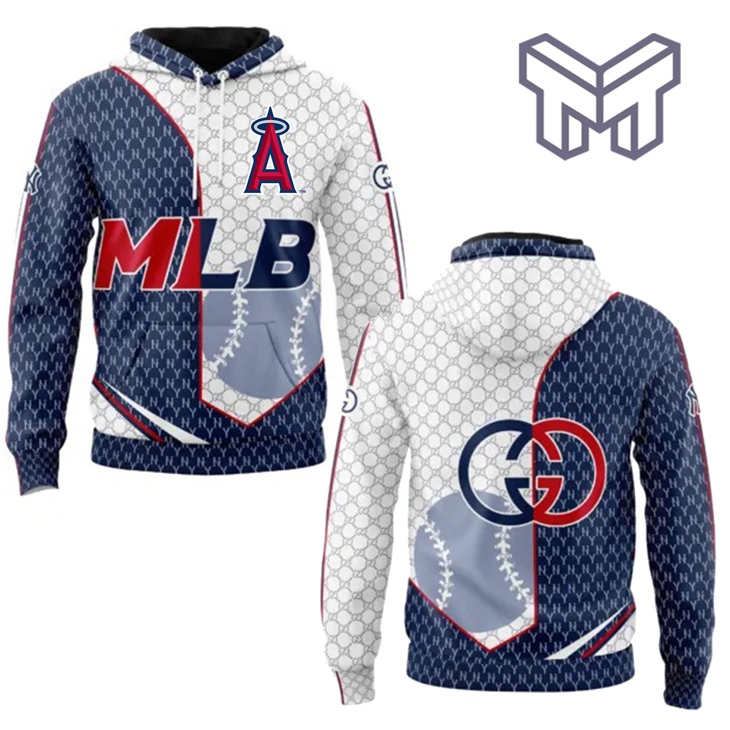 MLB x Gucci Limited Edition Baseball Hoodie 3D
