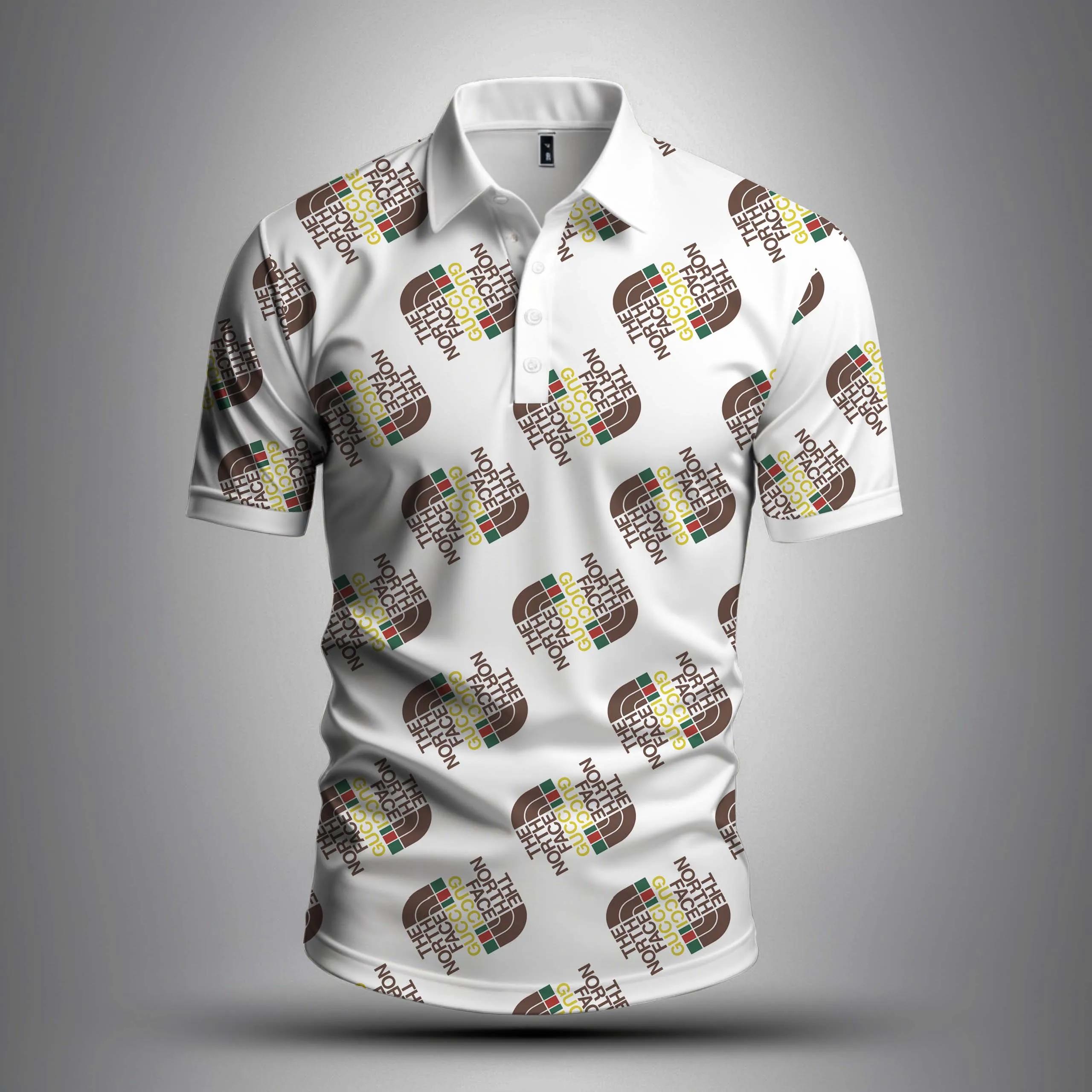 Modern Artisan Statement Polo Shirt in Neutral Tones