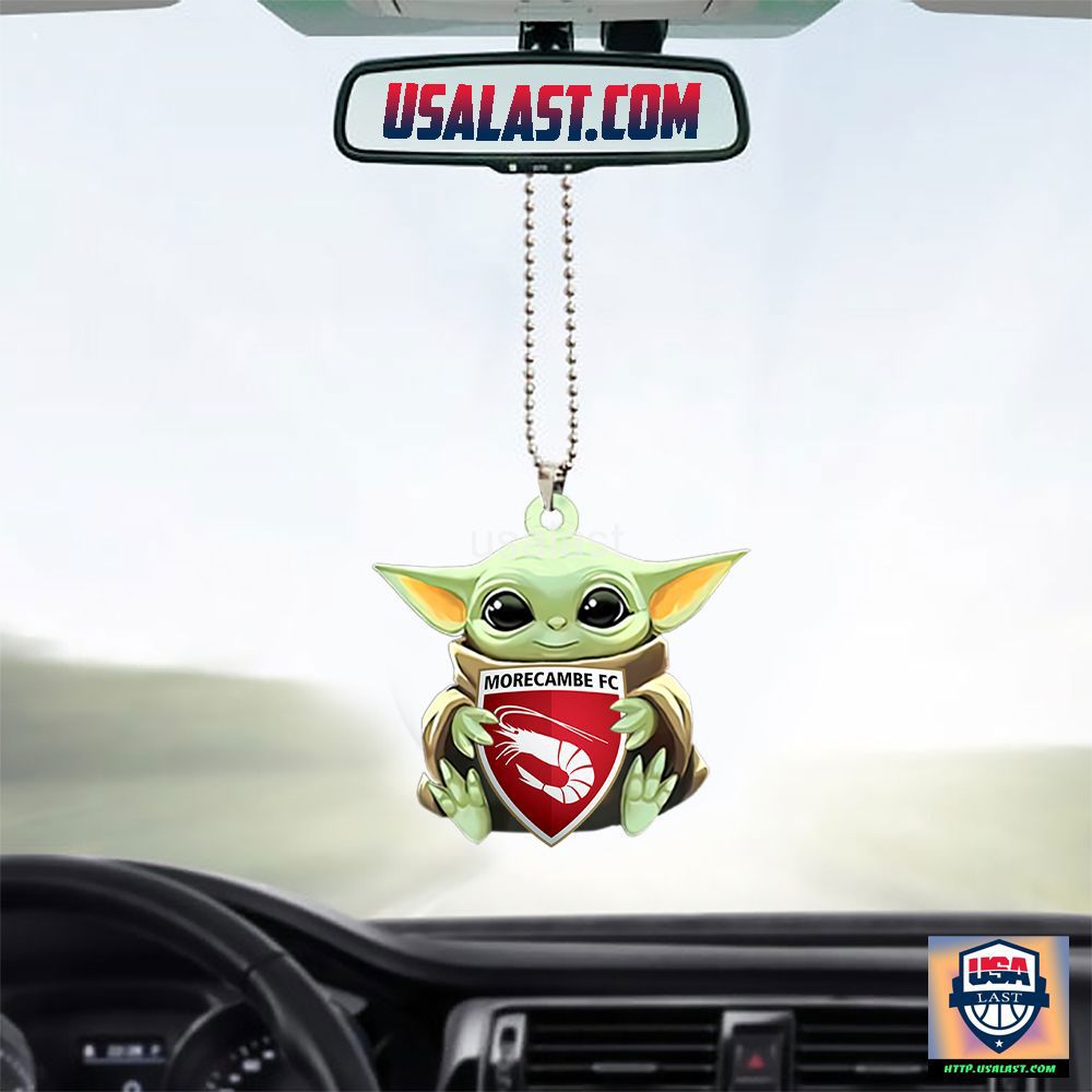 Morecambe FC Baby Yoda Car Ornament
