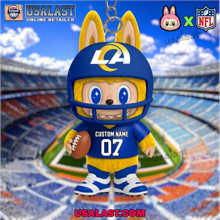 NFL x usalast LA Rams Mascot Keychain